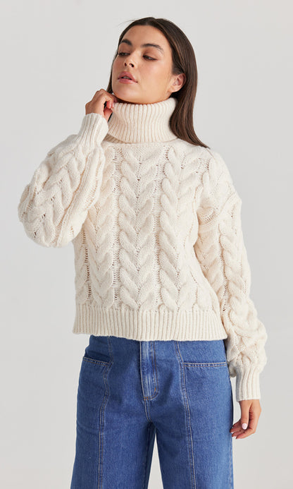 DAISY SAYS STACIE KNIT IVORY