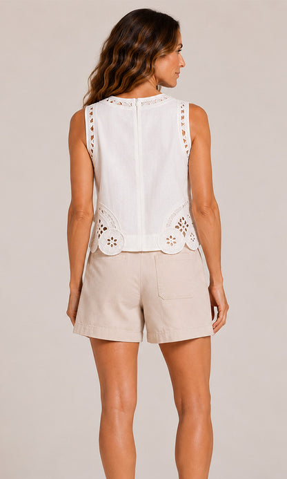 DEE- Embroidered Tank