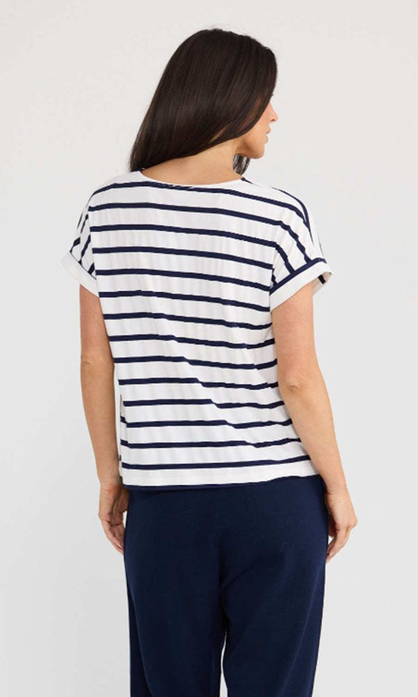 RAPT- V-neck Knot Tee