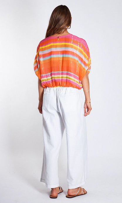 RIVER- Multi Stripe Top