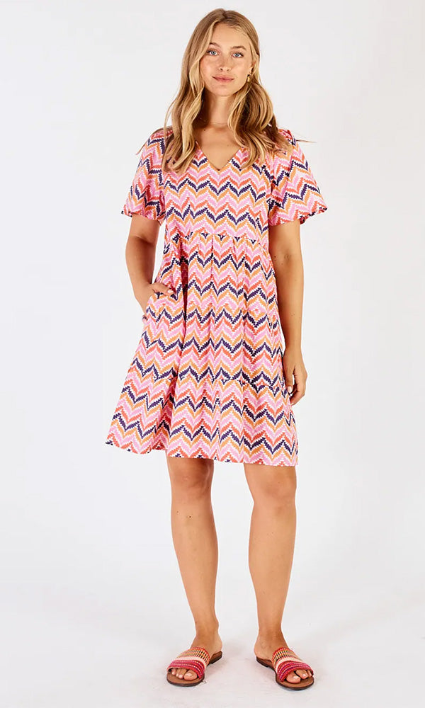 AVANA- Chevron Dress