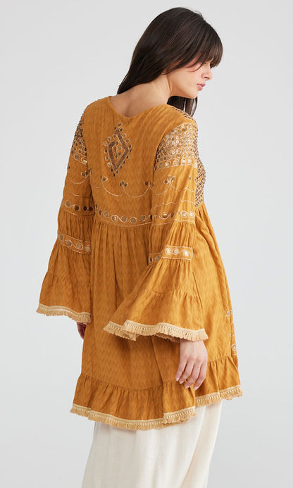 ANAIS- Embroidered Dress