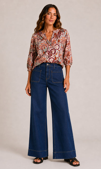 BONDI- Peasant top