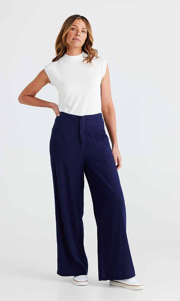 brave and true dana pant navy