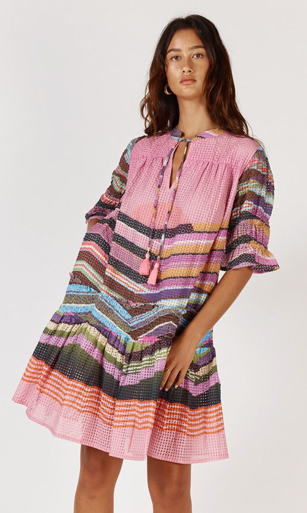 VERTIGO- Stripe Dress