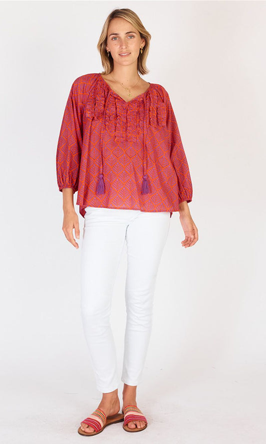 DALTON- Frill Blouse