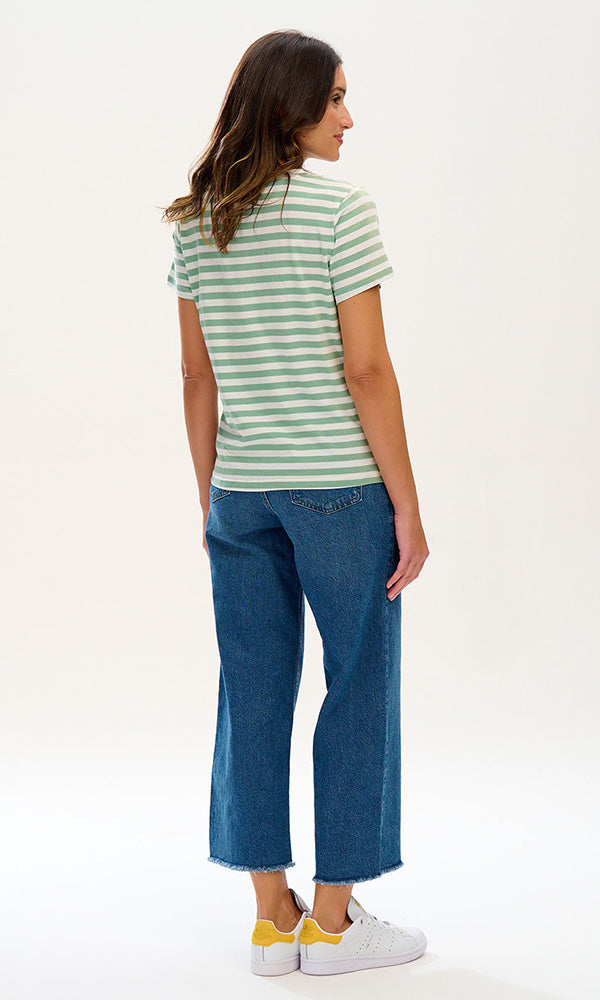 FLAMINGO- Stripe Tee