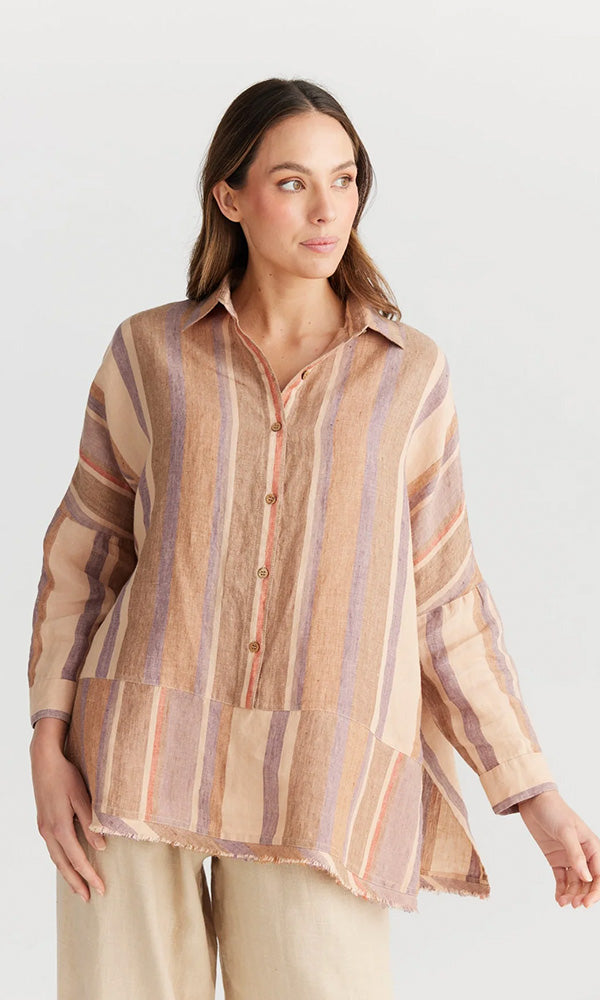 freddie shirt shanti santal stripe