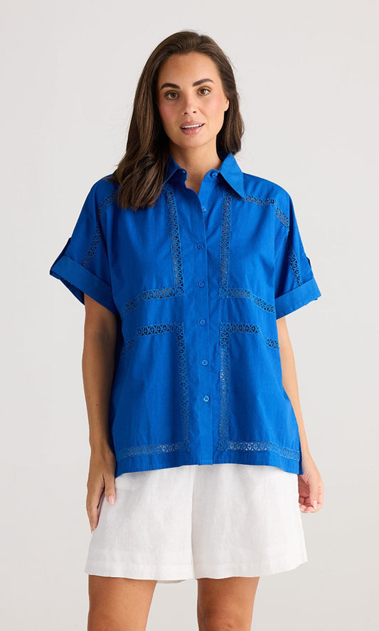 INDIE- Lace detailed shirt