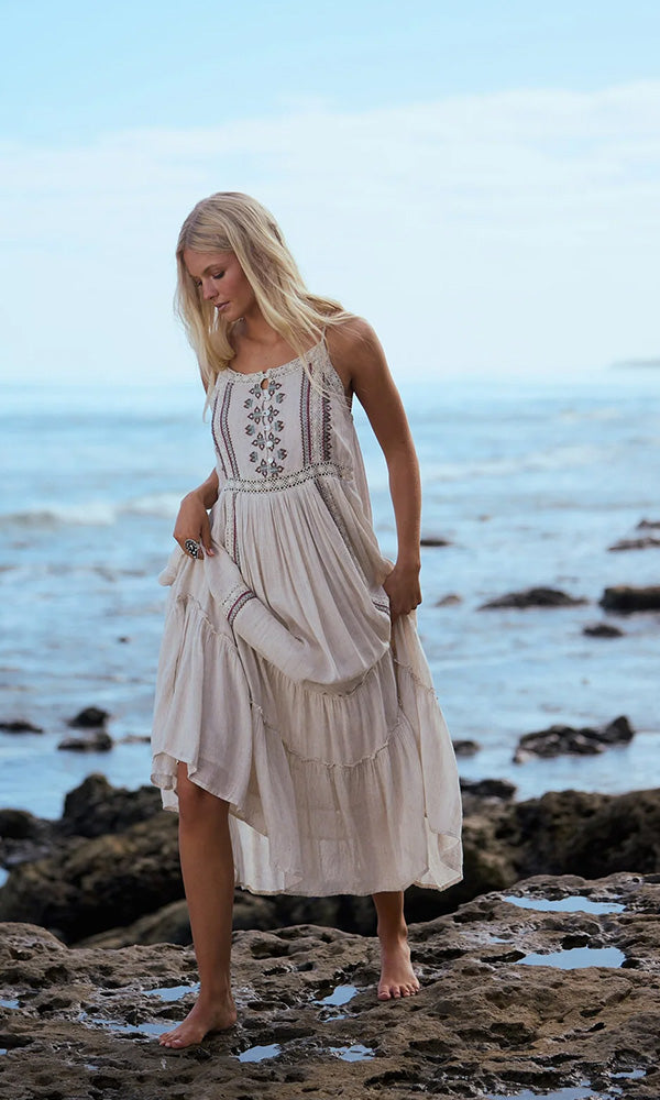 ITHIKA- Embroidered Maxi