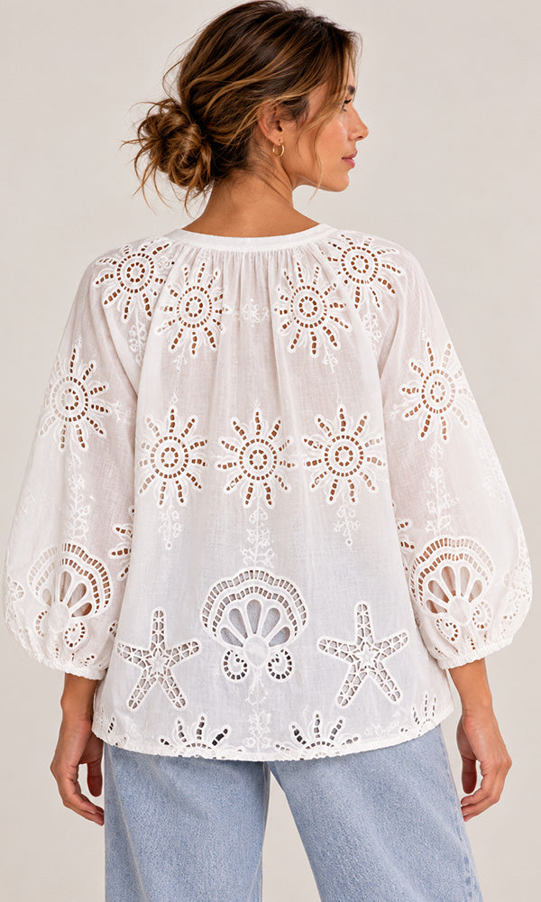 BLISS- Embroidered Blouse