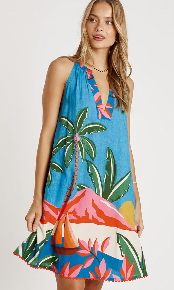 PACIFIC- Printed Sundress
