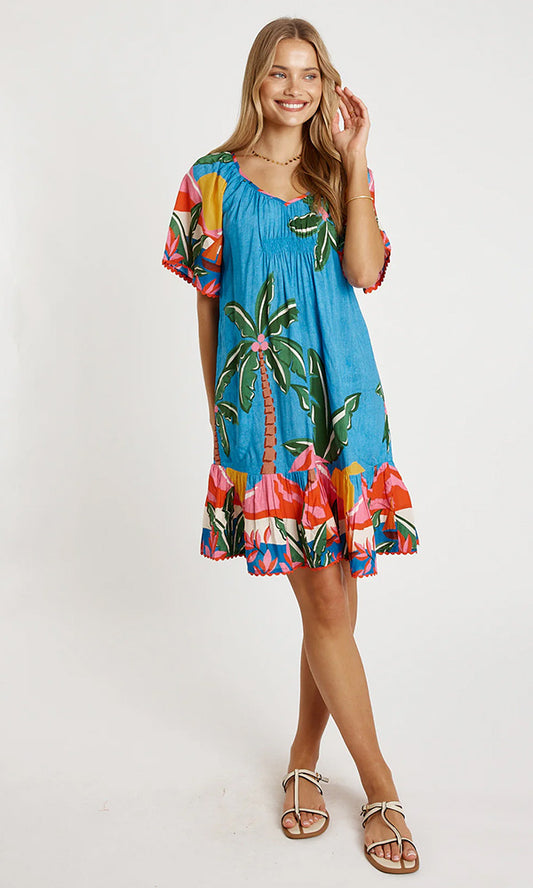 PACIFIC- Shirred Sundress