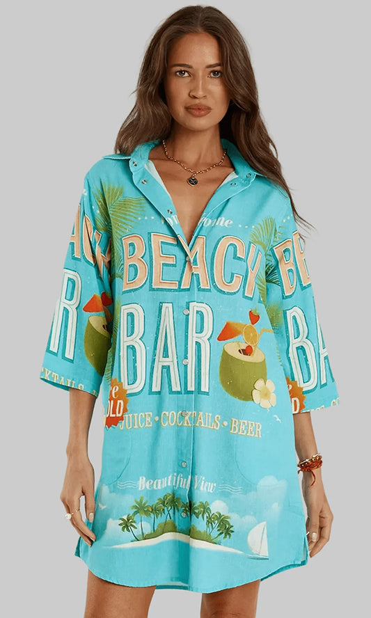 PALACIO- Print Shirtdress