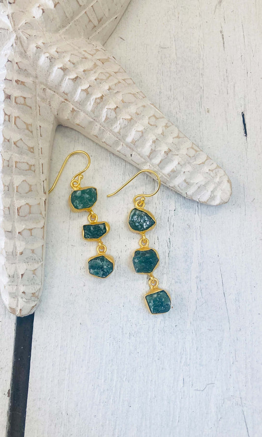 3 TIER- Drop Earrings