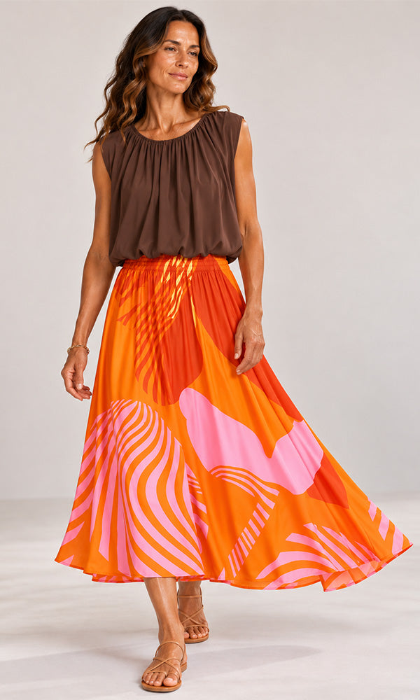 PAPPI- Floral Maxi Skirt