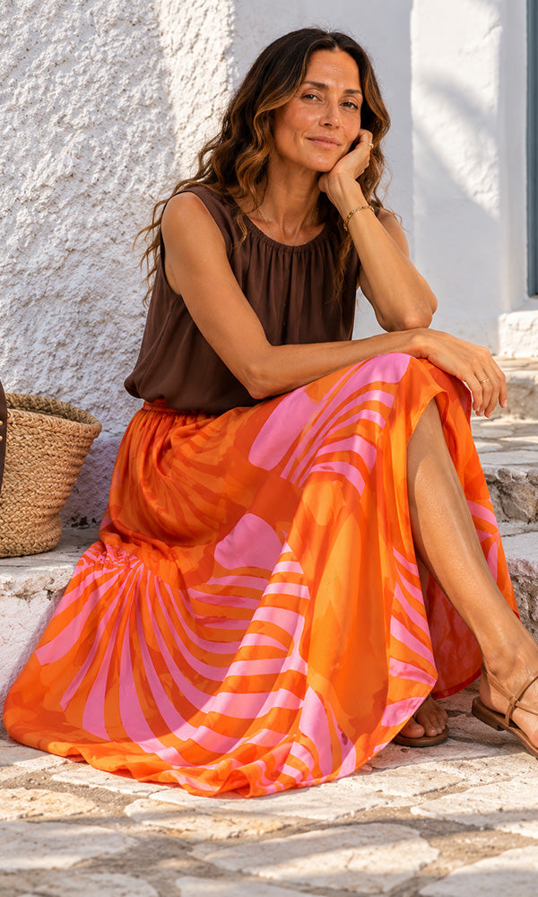 PAPPI- Floral Maxi Skirt