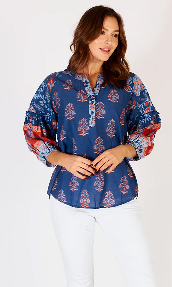 RAINA- Block Print Top