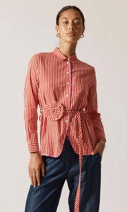 ROSE- Stripe Shirt