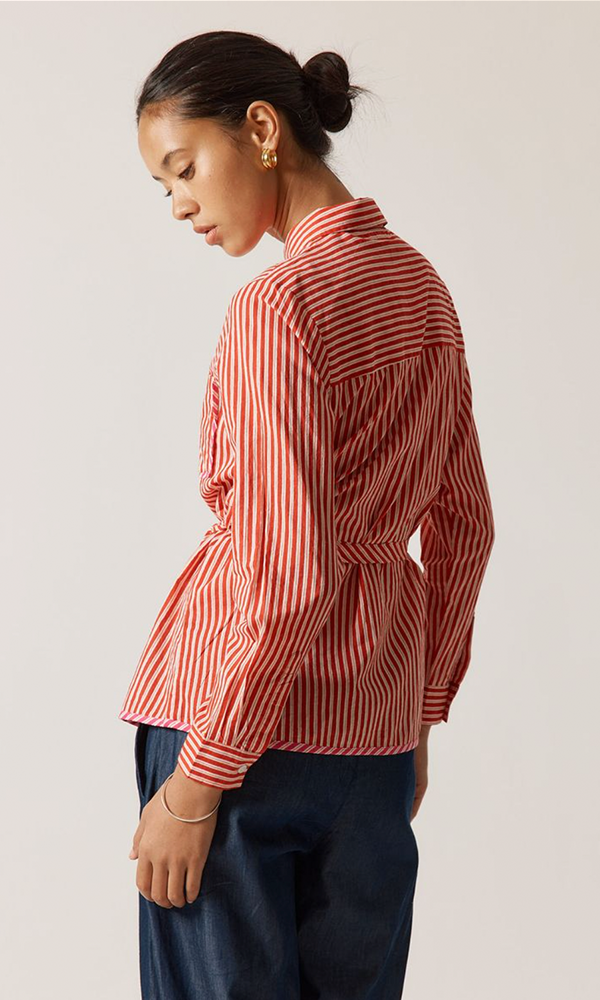 ROSE- Stripe Shirt