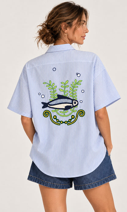 SARDINE- Pinstripe Shirt