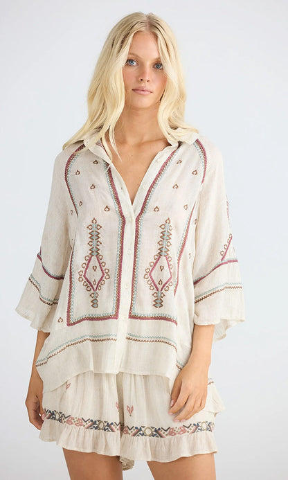ITHIKA- Embroidered Shirt