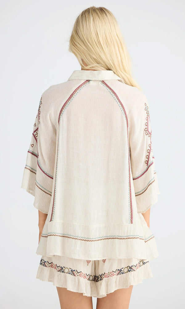 ITHIKA- Embroidered Shirt