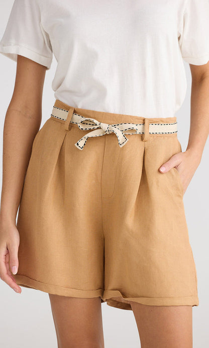 POSI- Linen Blend Shorts