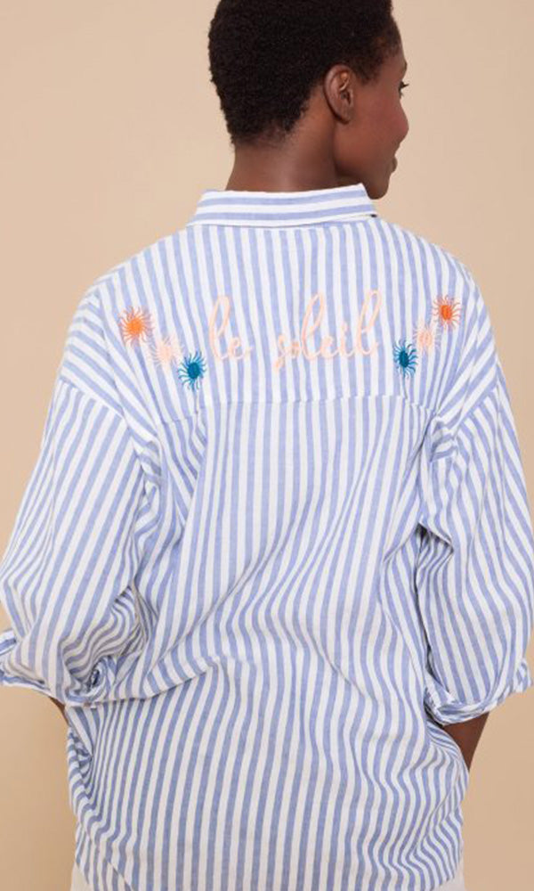 SOLEIL- Stripe Overshirt