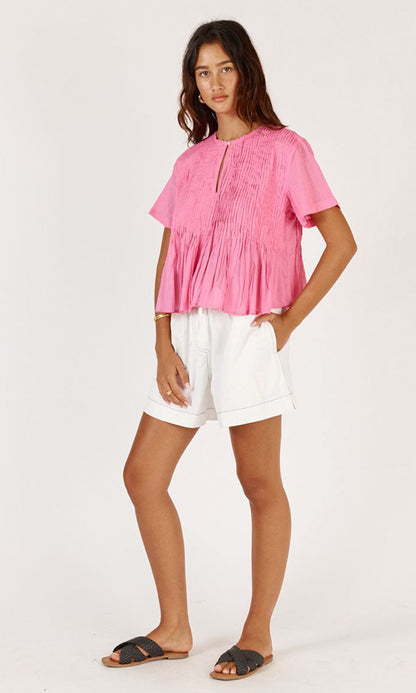 VIVIENNE- Pleated Top