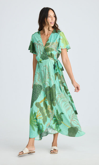 TROPICS- Wrap Dress