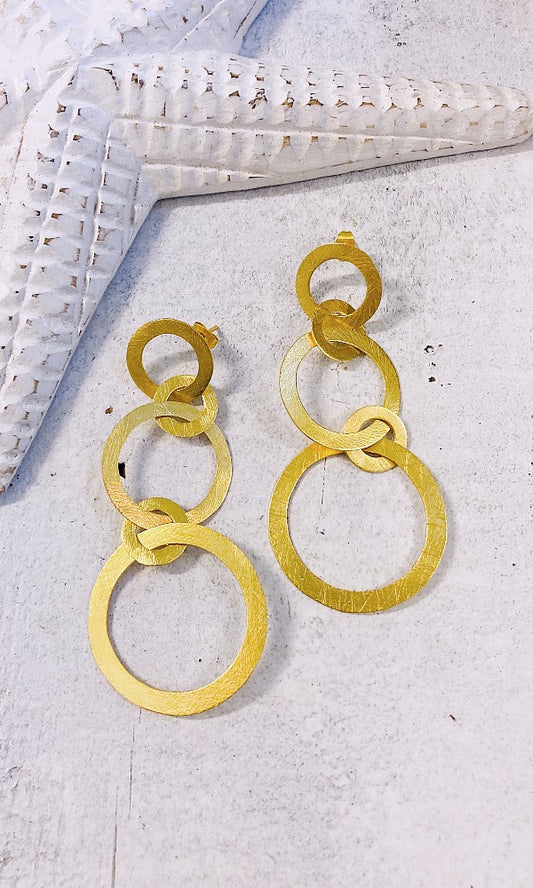 INTERLACE 2- Circle Earrings