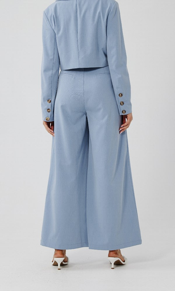 HUSTLER- Side Tie Palazzo