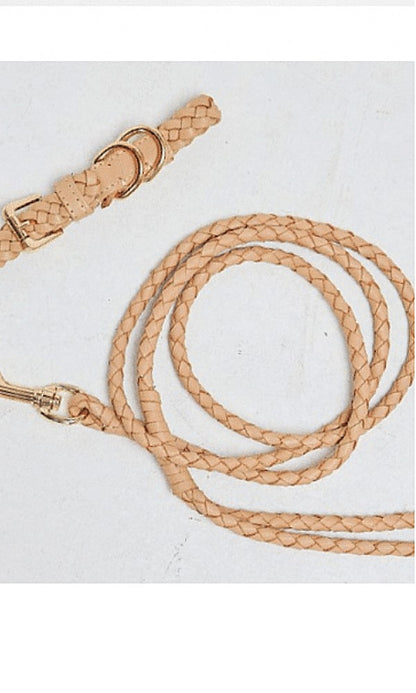 COLLAR- Leather Plaited