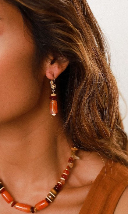 MESTISA- Agate Earring