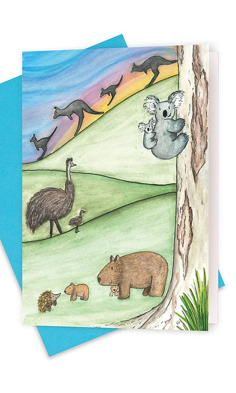 THE HILLS- Australian Hills Greeting Card