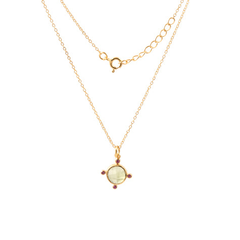 XN2105G- Oval Pendant Necklace