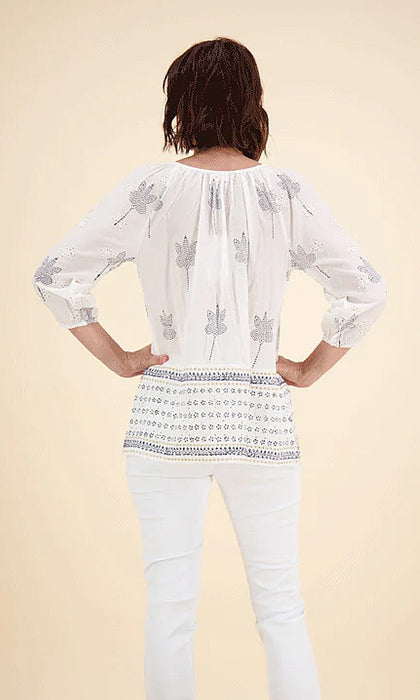 WELLS- Embroidered Top