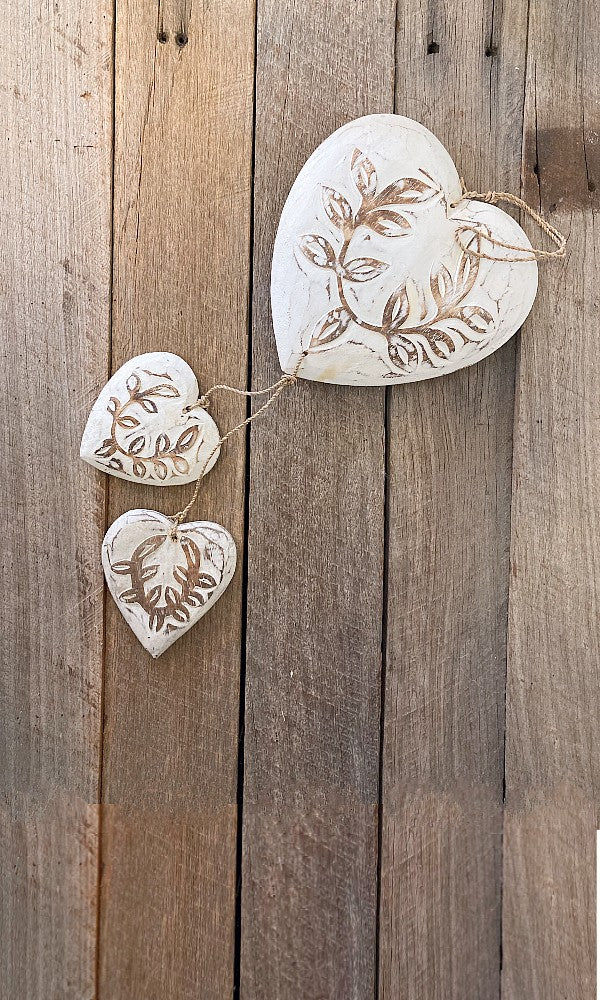 CARRE- Carved Heart Hanging
