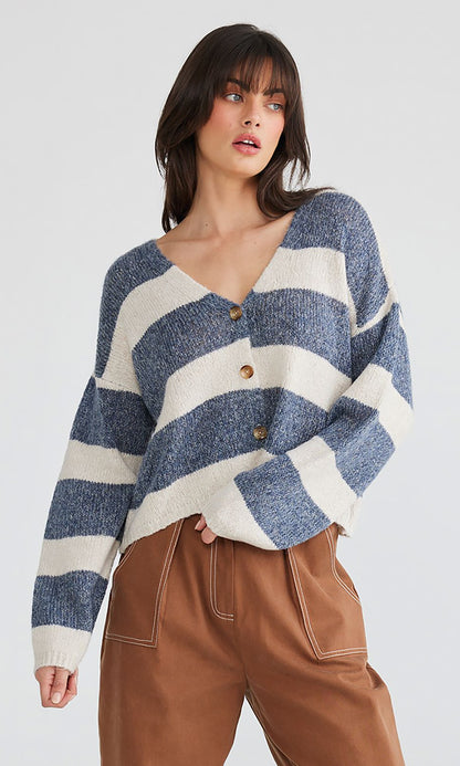 HAZE- Stripe Cardi