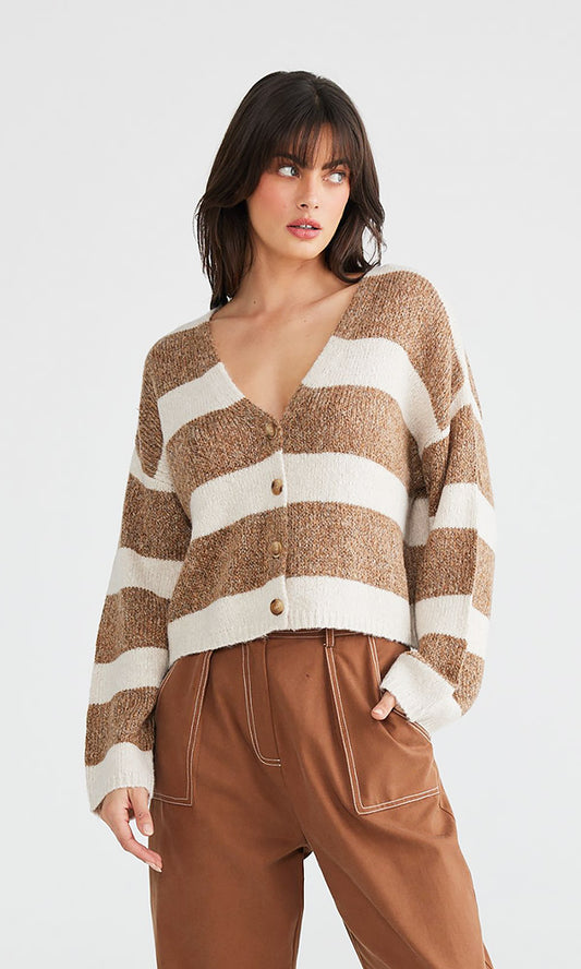 HAZE- Stripe Cardi