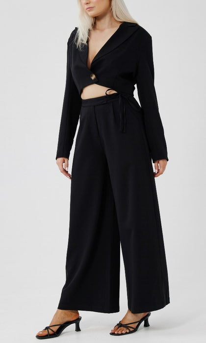 HUSTLER- Side Tie Palazzo