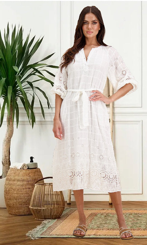 HARCOOLA- Embroidered Dress